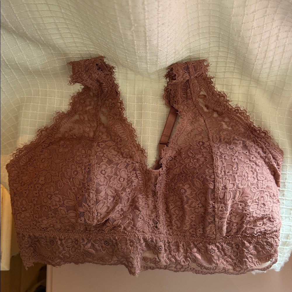 Aerie Lace Bralette in Dusty Rose